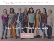 Tablet Screenshot of maitriobgyn.com